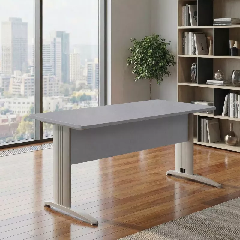 Bureau individuel, avec passe-câbles - So Enix