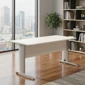 Bureau individuel avec goulotte - So Enix | Soburo