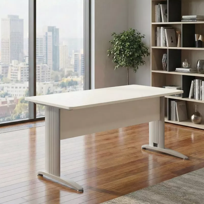 Bureau individuel, avec passe-câbles - So Enix