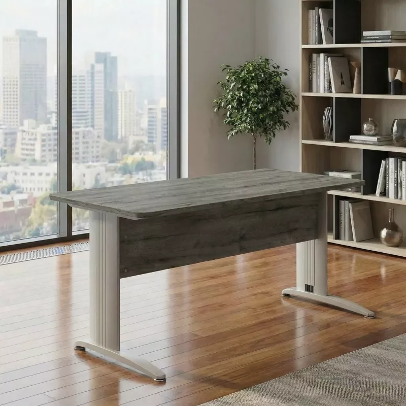 Bureau individuel, avec passe-câbles - So Enix