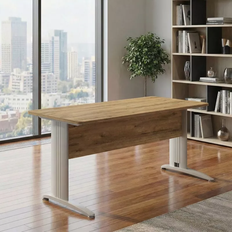 Bureau individuel, avec passe-câbles - So Enix