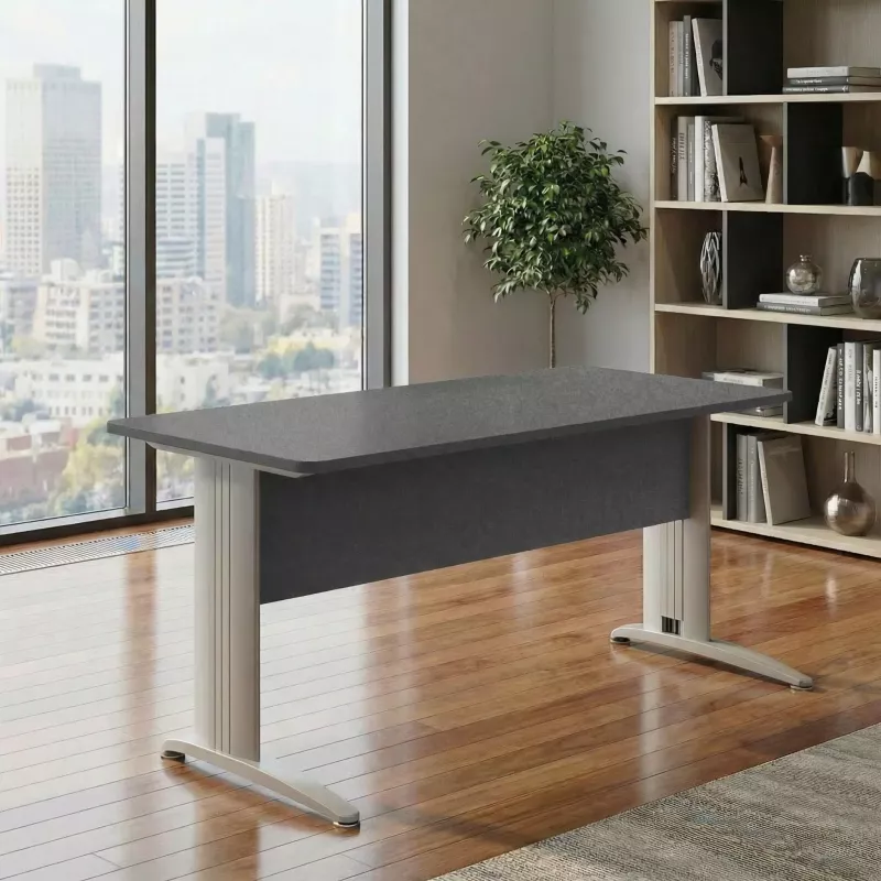 Bureau individuel, avec passe-câbles - So Enix