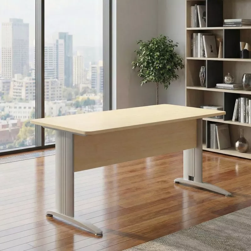 Bureau individuel, avec passe-câbles - So Enix
