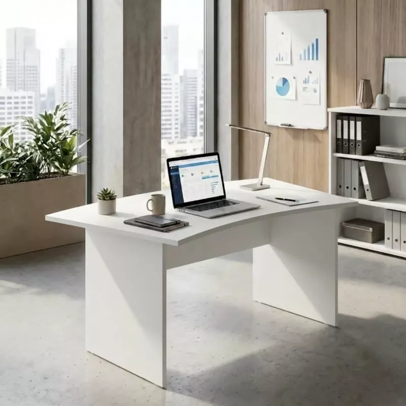 Bureau individuel forme arrondie - So Vigo