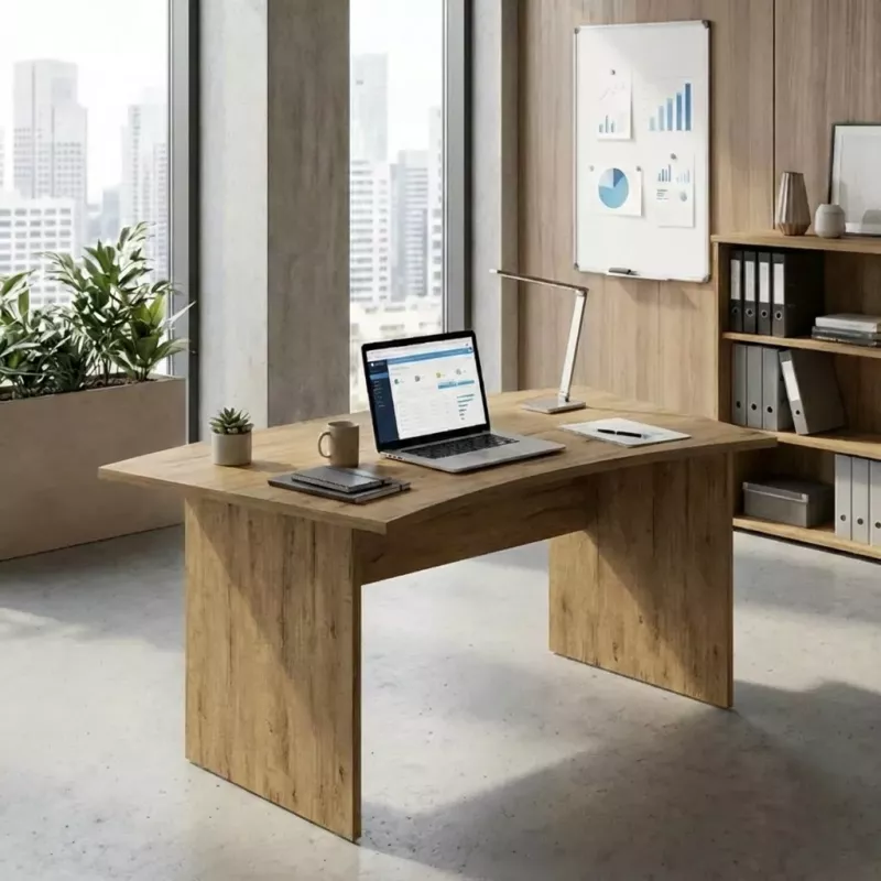 Bureau individuel forme arrondie - So Vigo