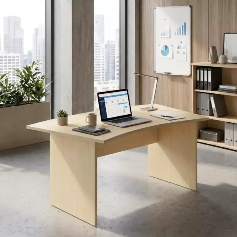 Bureau individuel forme arrondie - So Vigo