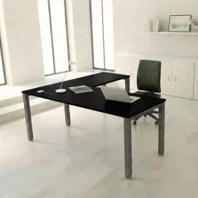 Bureau individuel avec retour - Design élégant