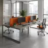 Bench bureaux vis-à-vis piètement fermé à partir de 2 postes So Martos