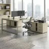 Bureau bench vis-à-vis sur crédence, 2 postes - So Sierro