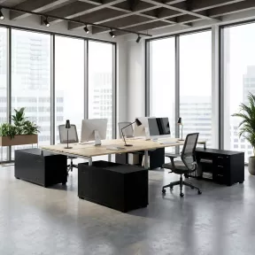 Bench vis-à-vis 4 postes sur 4 crédences So Martos