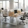 Bureau bench vis-à-vis, 2 postes, piètement fermé - So Sierro