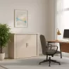 Armoire basse fermée, porte rideaux, hauteur 81 cm – So Madrid