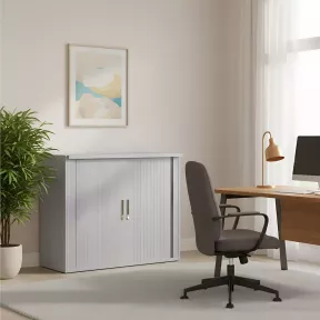 Armoire basse fermée, porte rideaux, hauteur 81 cm – So Madrid