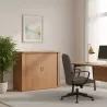 Armoire basse fermée, porte rideaux, hauteur 81 cm – So Madrid