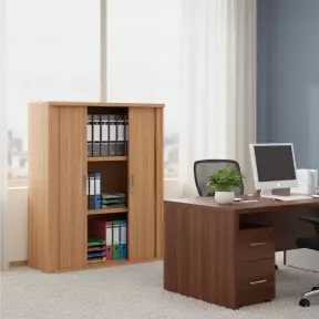Armoire moyenne fermée, porte rideaux, hauteur 120 cm – So Madrid
