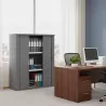 Armoire moyenne fermée, porte rideaux, hauteur 120 cm – So Madrid