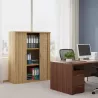 Armoire avec étagères, rideaux PVC H 120 cm: 2 dimensions