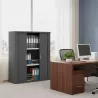 Armoire de rangement à rideaux PVC - 2 étagères - hauteur 120 cm (2 largeurs au choix) So Madrid