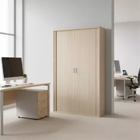 Armoire de rangement à rideaux PVC - 3 étagères - hauteur 158 cm (4 largeurs au choix) So Madrid