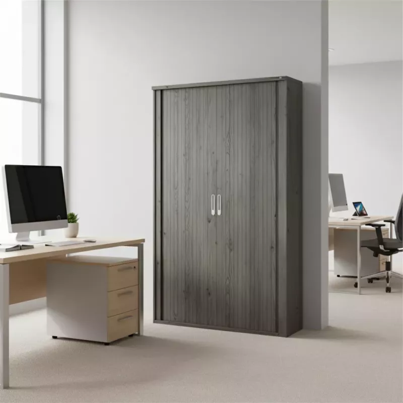 Armoire haute fermée, porte rideaux, hauteur 156 cm – So Madrid