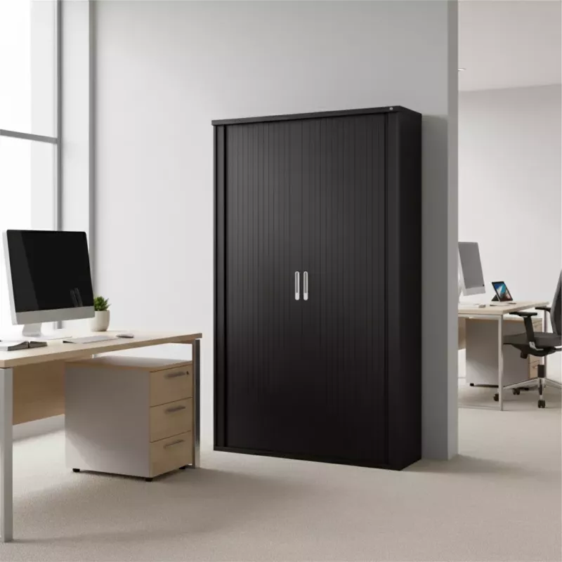 Armoire haute fermée, porte rideaux, hauteur 156 cm – So Madrid