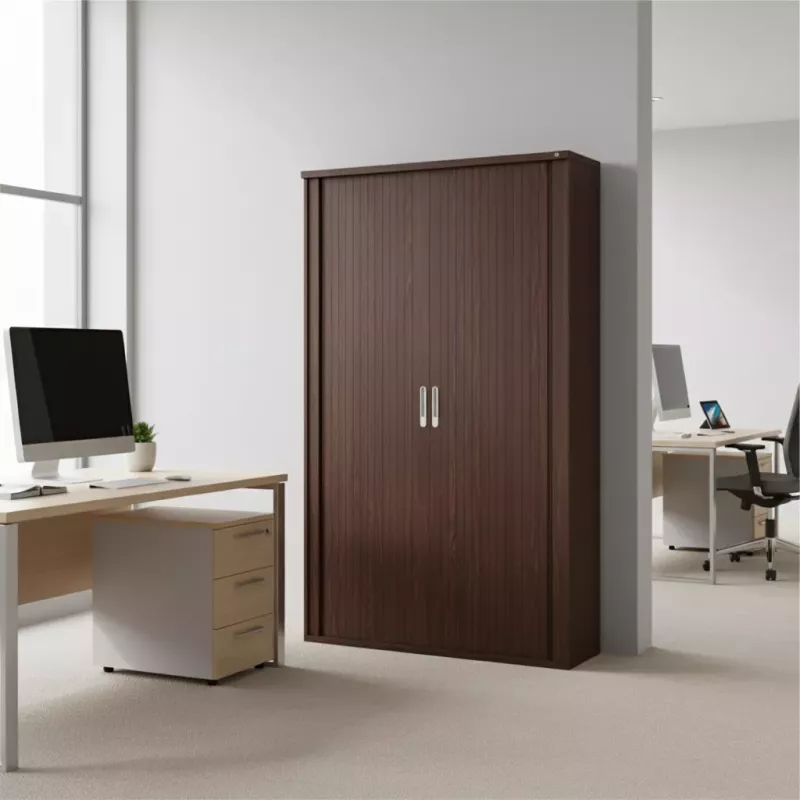 Armoire haute fermée, porte rideaux, hauteur 156 cm – So Madrid