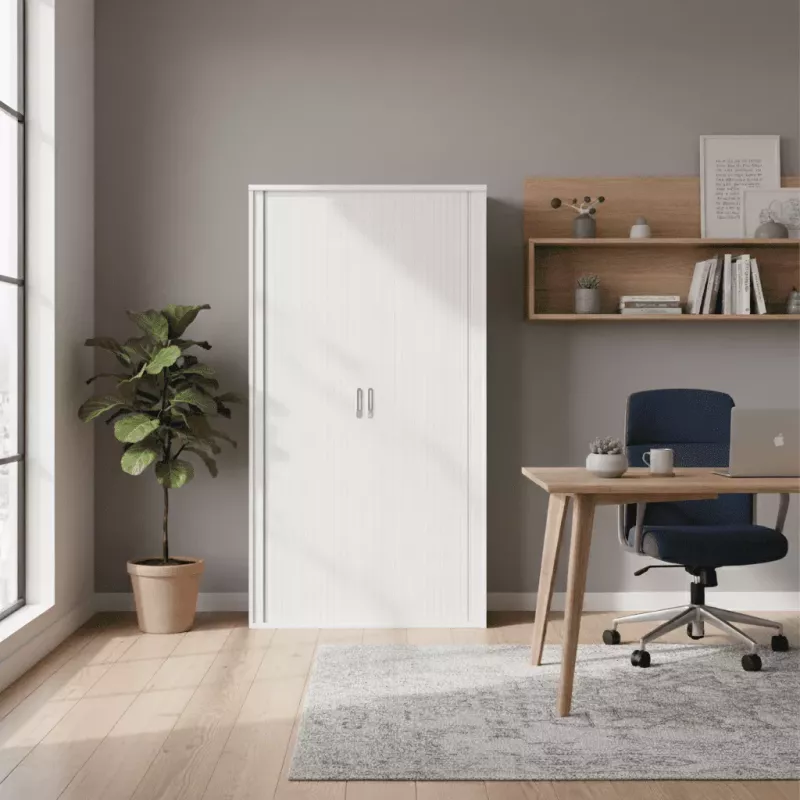 Armoire haute fermée, porte rideaux, hauteur 196 cm – So Madrid