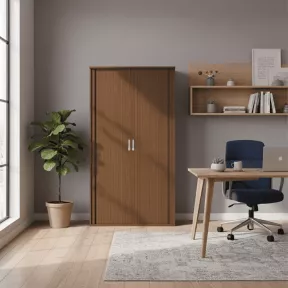 Armoire haute fermée, porte rideaux, hauteur 196 cm – So Madrid