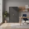 Armoire de rangement à rideaux PVC - 4 étagères - hauteur 196 cm (2 largeurs au choix) So Madrid