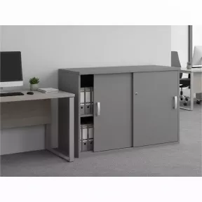 Armoire basse porte coulissantes, hauteur 81 cm – So Madrid