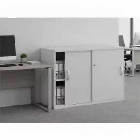 Armoire rangement, portes coulissantes H 81 cm: 2 largeurs