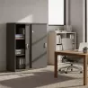 Armoire basse porte coulissantes, hauteur 120 cm – So Madrid