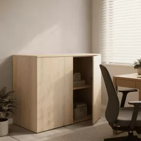 Armoire basse porte poussoir, hauteur 81 cm – So Madrid