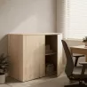 Armoire basse porte poussoir, hauteur 81 cm – So Madrid