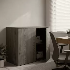 Armoire basse porte poussoir, hauteur 81 cm – So Madrid