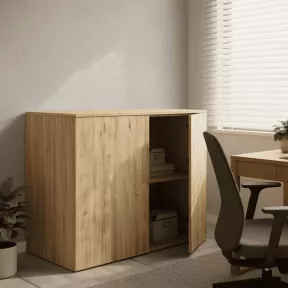 Armoire mélaminé portes push open 81 cm: 4 tailles au choix