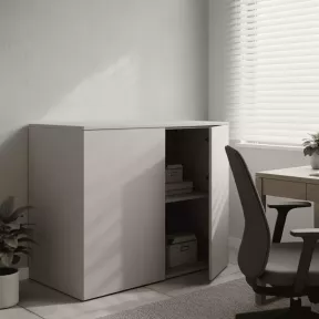 Armoire basse porte poussoir, hauteur 81 cm – So Madrid