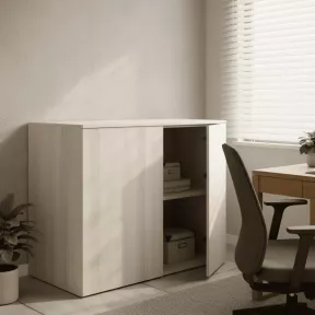 Armoire basse porte poussoir, hauteur 81 cm – So Madrid
