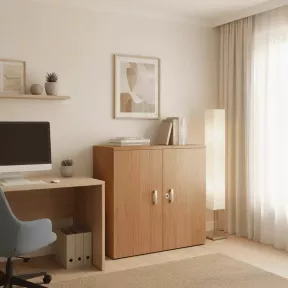 Armoire basse fermée, hauteur 81 cm – So Madrid