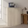 Armoire bureau à portes push open, H 120 cm: 4 largeurs