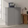 Armoire moyenne porte poussoir, hauteur 120 cm – So Madrid
