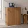 Armoire bureau à portes push open, H 120 cm: 4 largeurs