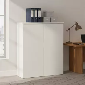 Armoire bureau à portes push open, H 120 cm: 4 largeurs
