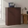Armoire bureau à portes push open, H 120 cm: 4 largeurs