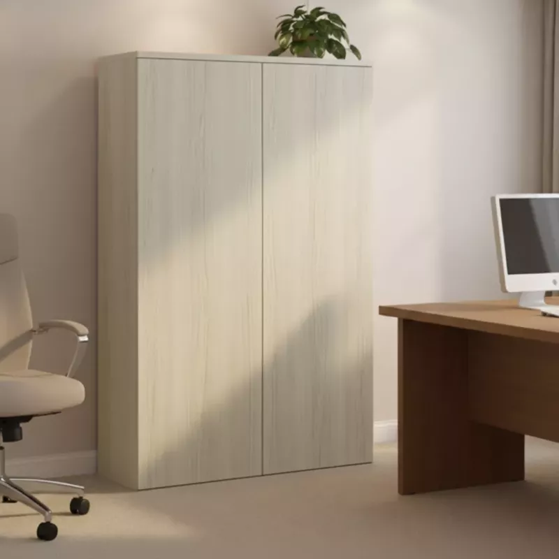 Armoire avec portes push open mélaminé, H 158 cm: 4 largeurs