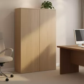 Armoire avec portes push open mélaminé, H 158 cm: 4 largeurs