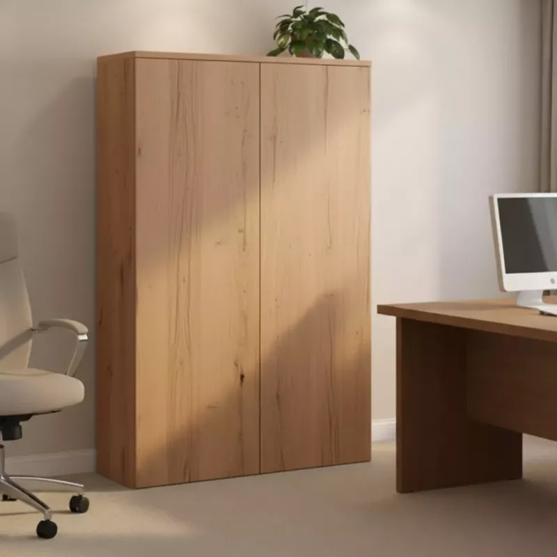 Armoire avec portes push open mélaminé, H 158 cm: 4 largeurs