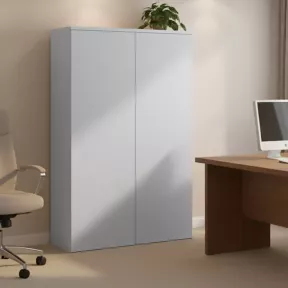 Armoire avec portes push open mélaminé, H 158 cm: 4 largeurs