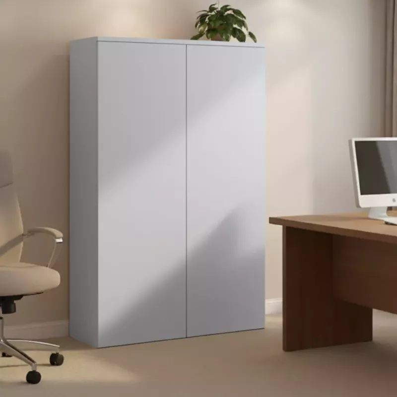 Armoire avec portes push open mélaminé, H 158 cm: 4 largeurs