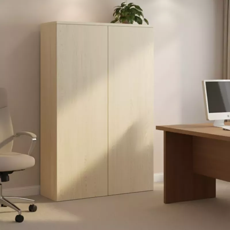 Armoire avec portes push open mélaminé, H 158 cm: 4 largeurs